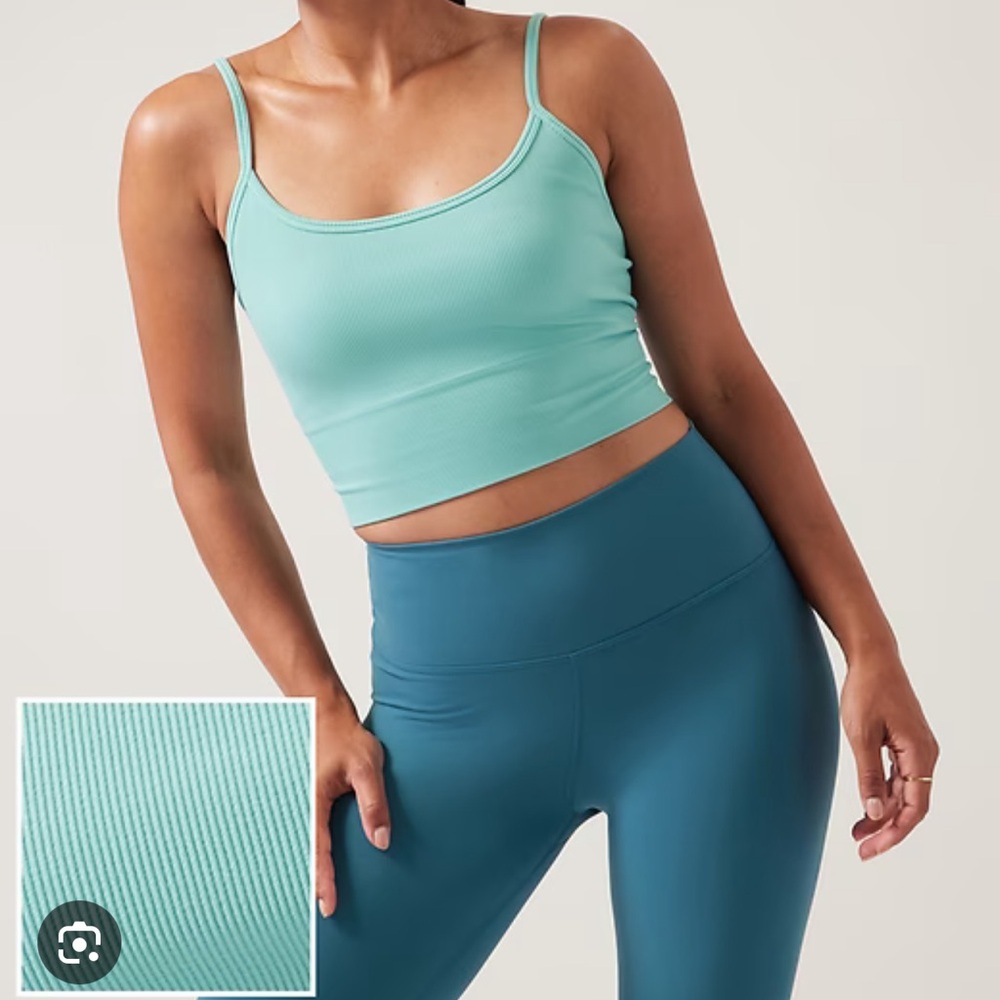 Athleta Aurora Seamless cami in Reef Green